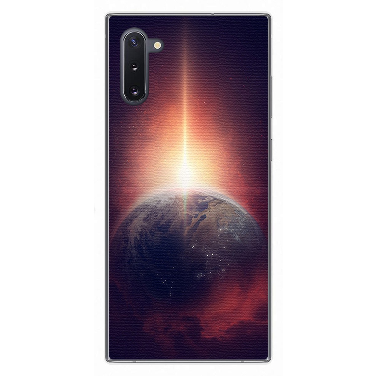 Funda Gel Tpu para Samsung Galaxy Note10 diseño Tierra Dibujos