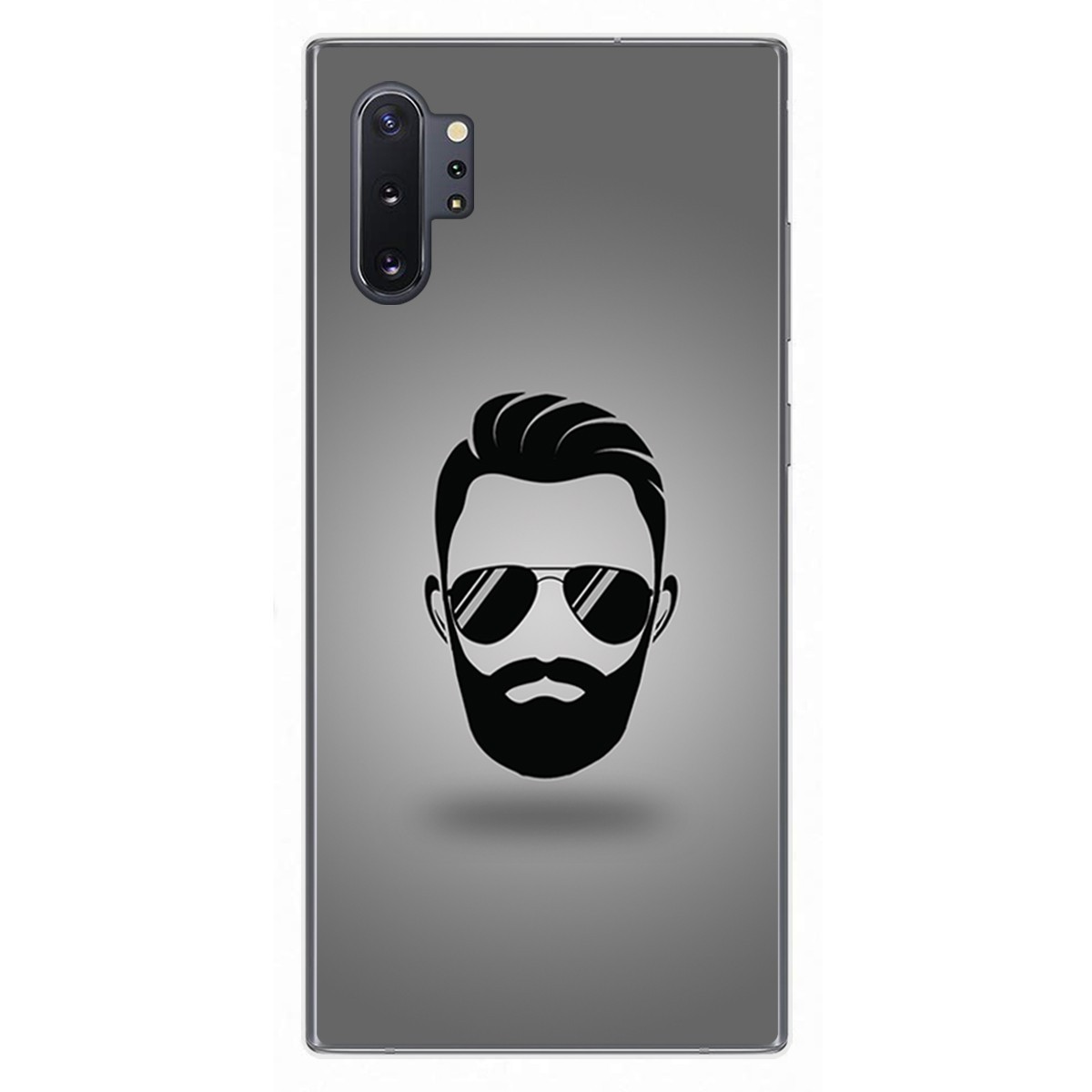 Funda Gel Tpu para Samsung Galaxy Note10+ diseño Barba Dibujos