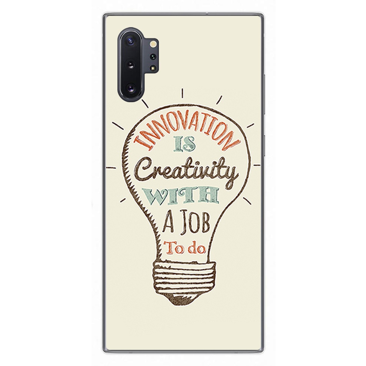 Funda Gel Tpu para Samsung Galaxy Note10+ diseño Creativity Dibujos
