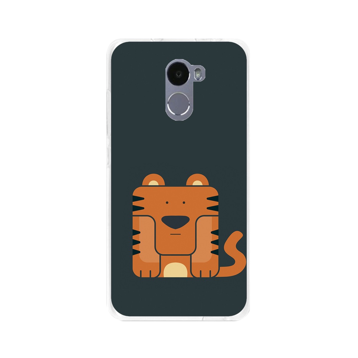 Funda Gel Tpu para Xiaomi Redmi 4 Diseño Tigre Dibujos