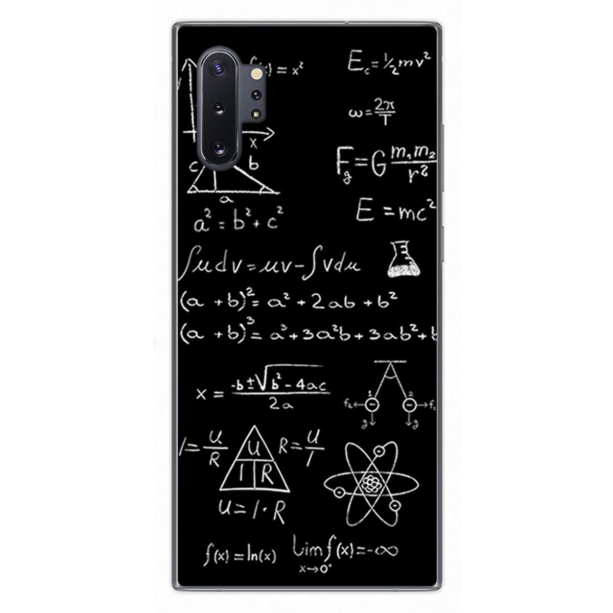 Funda Gel Tpu para Samsung Galaxy Note10+ diseño Formulas Dibujos