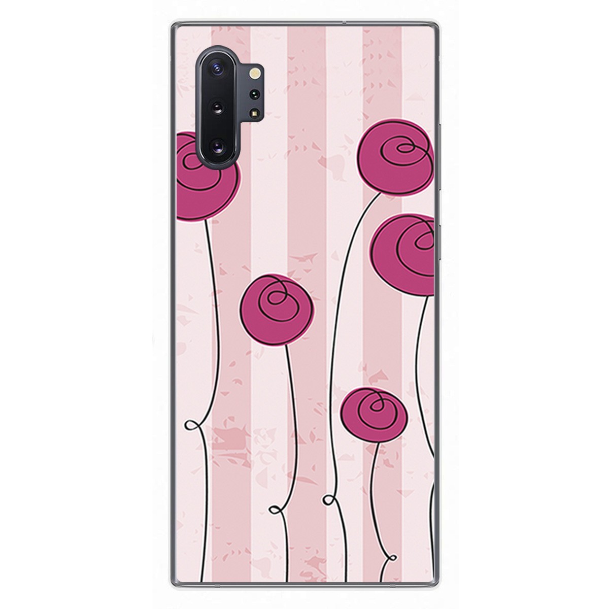 Funda Gel Tpu para Samsung Galaxy Note10+ diseño Flores Vintage Dibujos