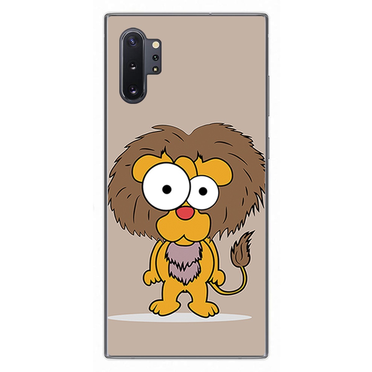 Funda Gel Tpu para Samsung Galaxy Note10+ diseño Leon Dibujos