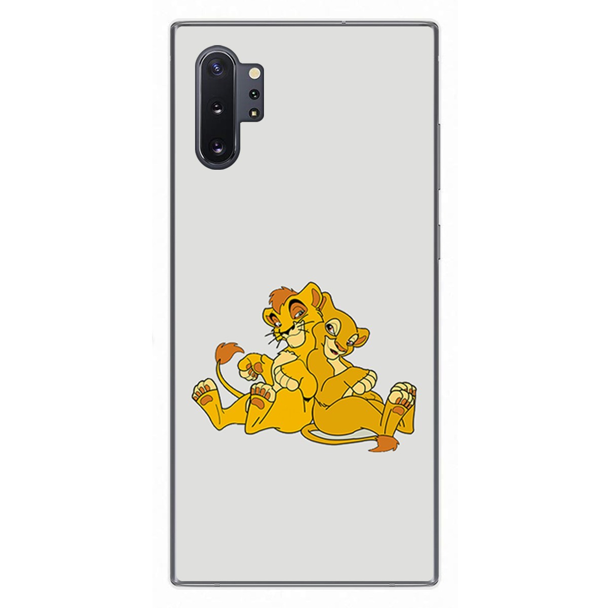 Funda Gel Tpu para Samsung Galaxy Note10+ diseño Leones Dibujos
