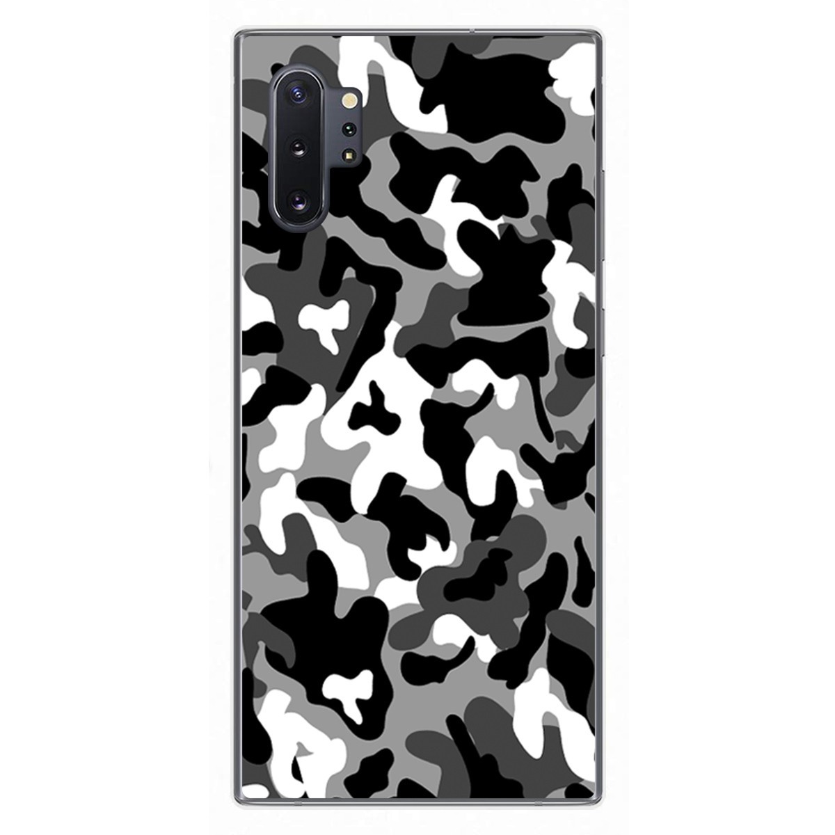 Funda Gel Tpu para Samsung Galaxy Note10+ diseño Snow Camuflaje Dibujos