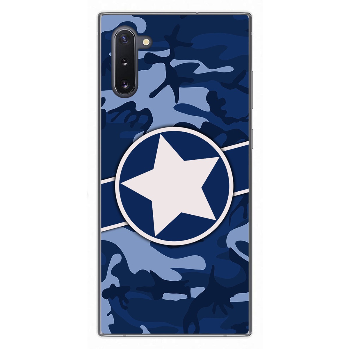 Funda Gel Tpu para Samsung Galaxy Note10 diseño Camuflaje 03 Dibujos
