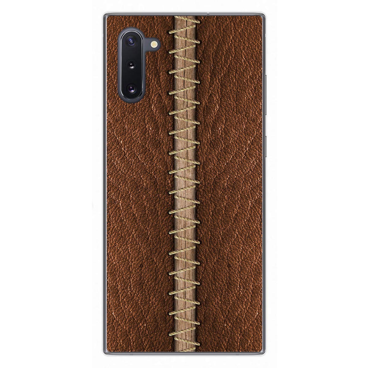 Funda Gel Tpu para Samsung Galaxy Note10 diseño Cuero 01 Dibujos