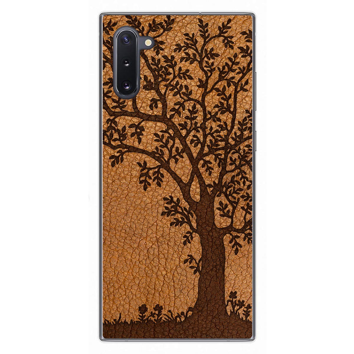 Funda Gel Tpu para Samsung Galaxy Note10 diseño Cuero 03 Dibujos
