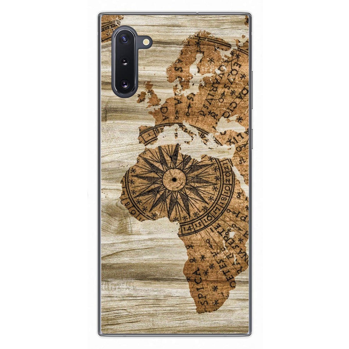 Funda Gel Tpu para Samsung Galaxy Note10 diseño Madera 07 Dibujos