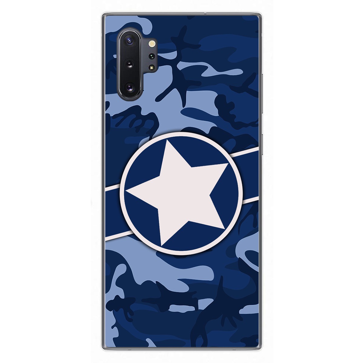 Funda Gel Tpu para Samsung Galaxy Note10+ diseño Camuflaje 03 Dibujos