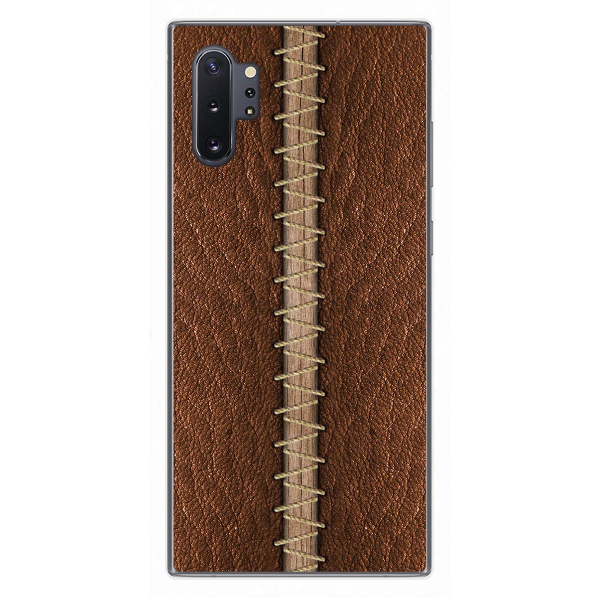 Funda Gel Tpu para Samsung Galaxy Note10+ diseño Cuero 01 Dibujos