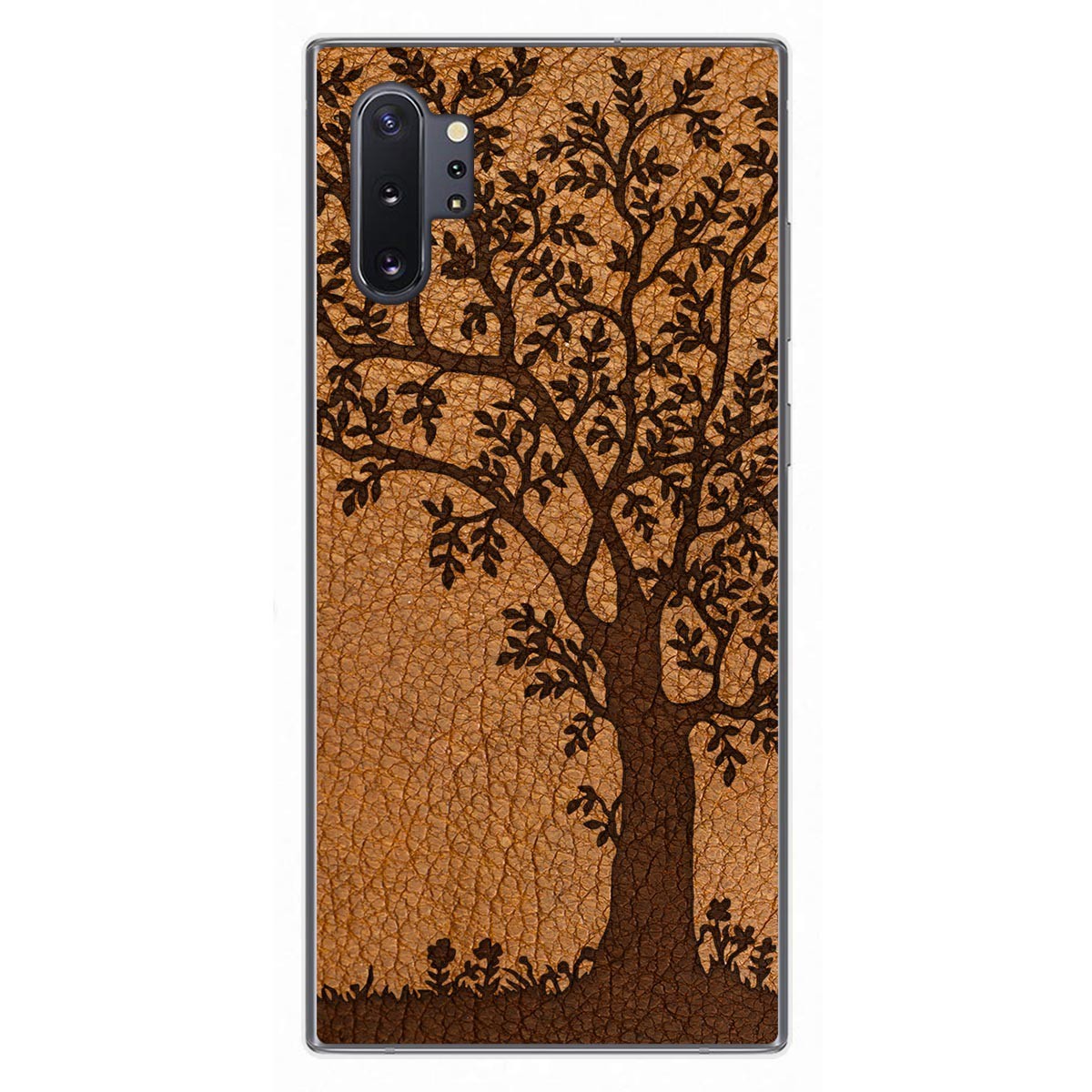 Funda Gel Tpu para Samsung Galaxy Note10+ diseño Cuero 03 Dibujos