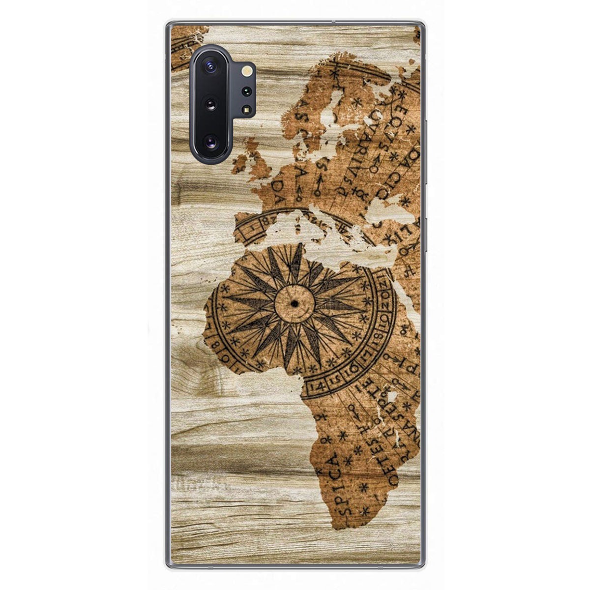 Funda Gel Tpu para Samsung Galaxy Note10+ diseño Madera 07 Dibujos