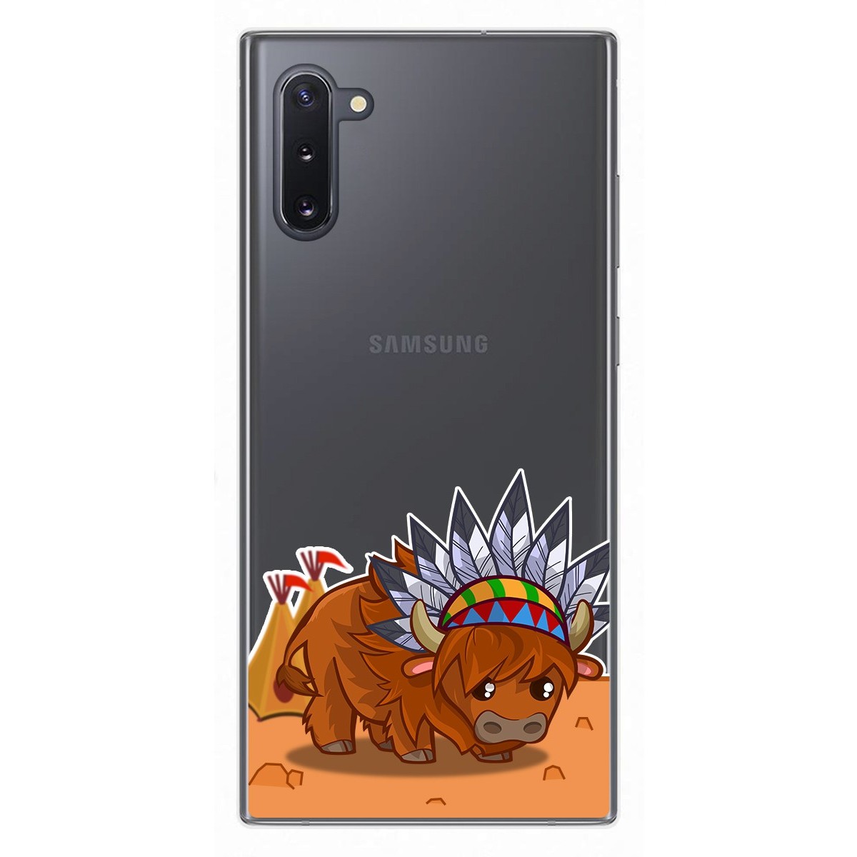 Funda Gel Transparente para Samsung Galaxy Note10 diseño Bufalo Dibujos