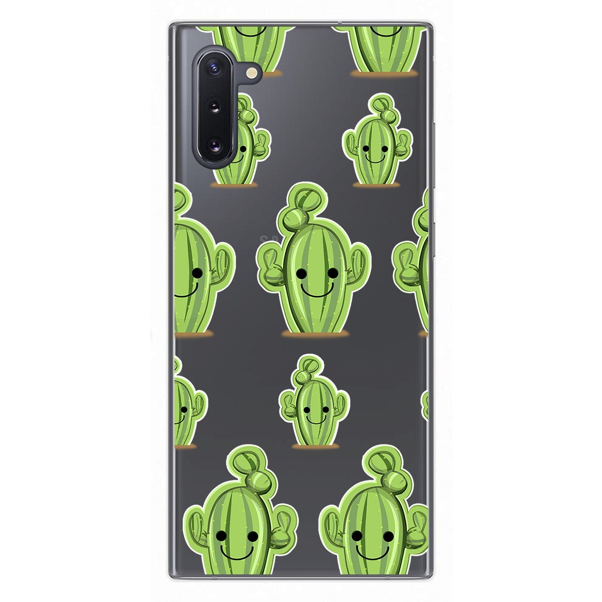 Funda Gel Transparente para Samsung Galaxy Note10 diseño Cactus Dibujos