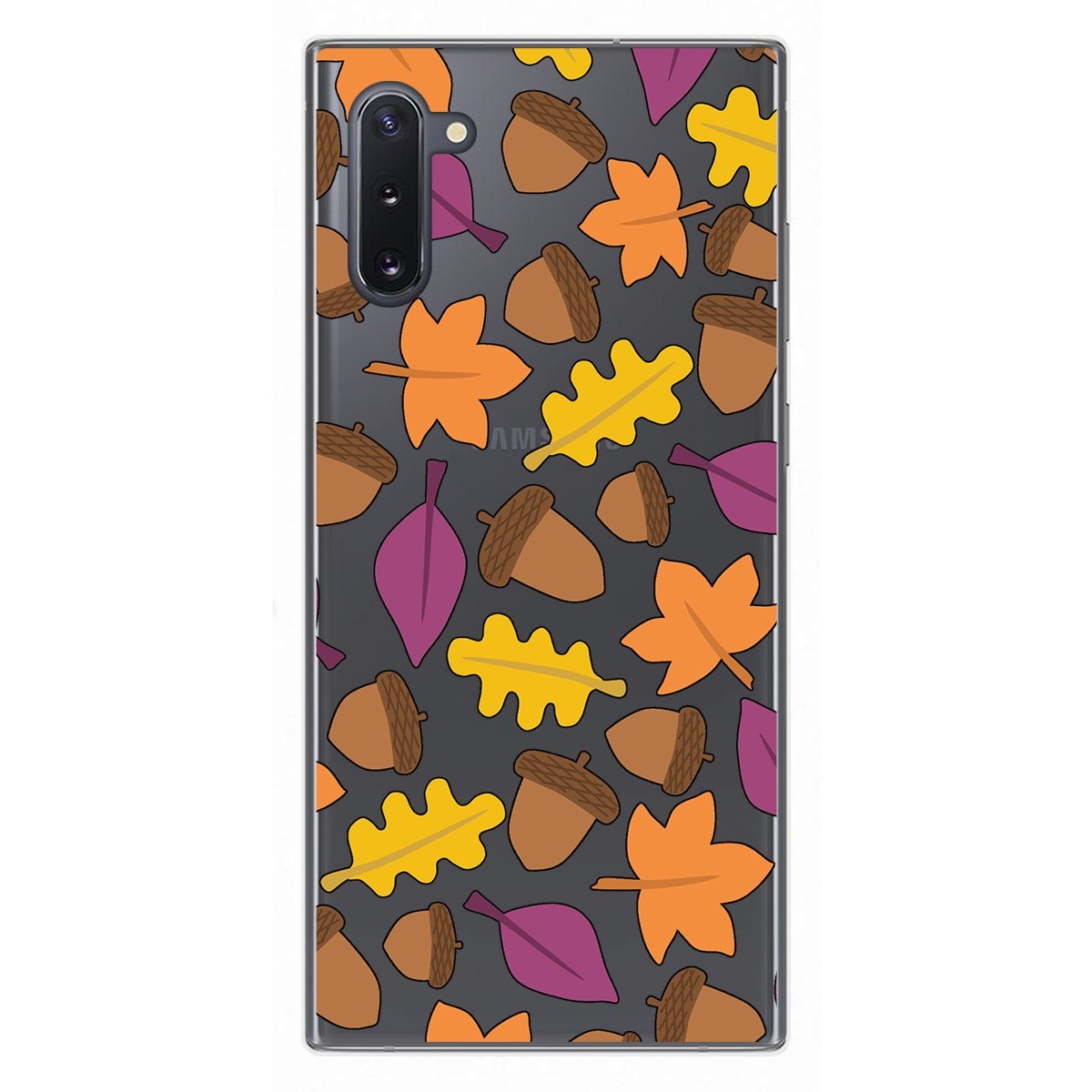 Funda Gel Transparente para Samsung Galaxy Note10 diseño Otoño Dibujos