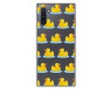 Funda Gel Transparente para Samsung Galaxy Note10 diseño Pato Dibujos