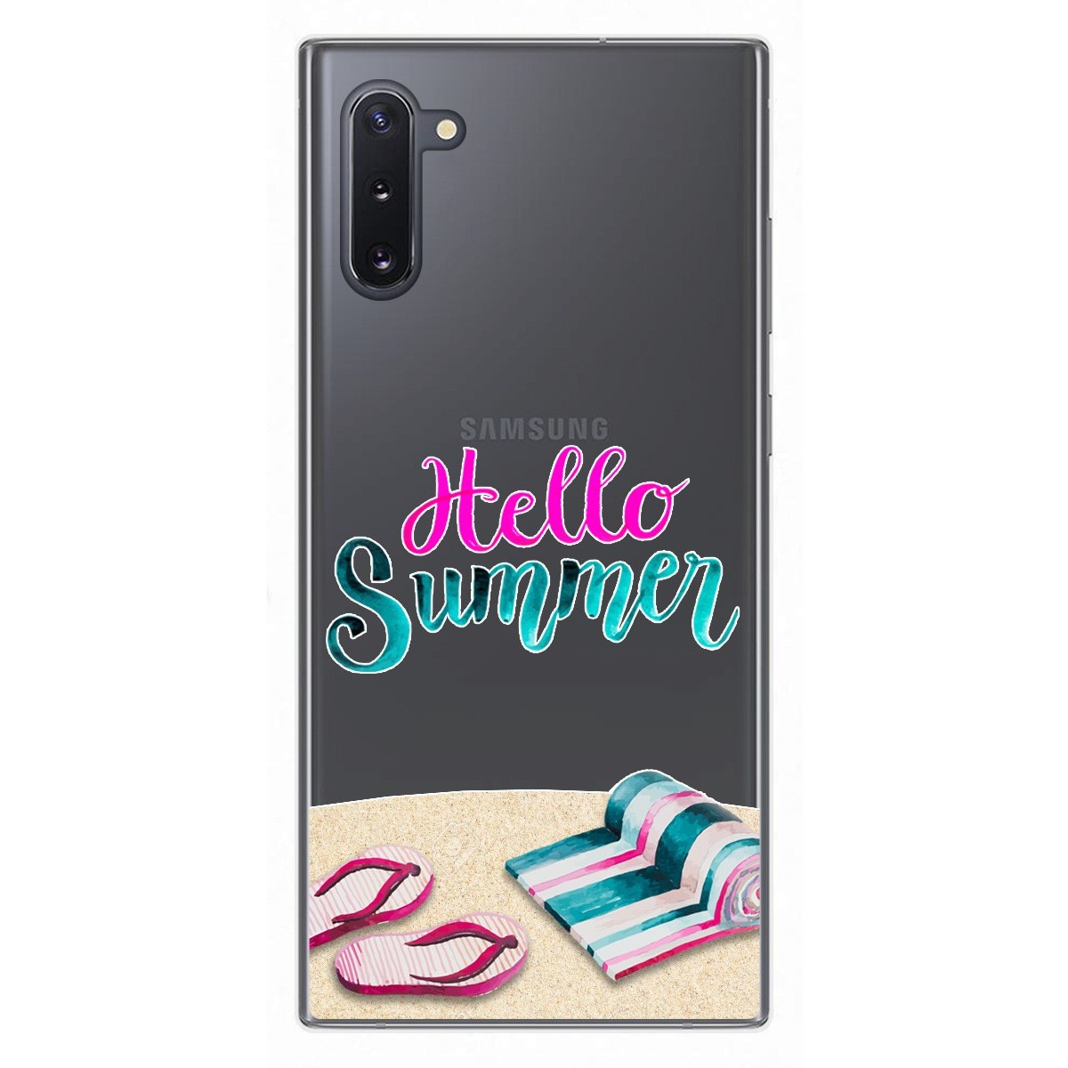 Funda Gel Transparente para Samsung Galaxy Note10 diseño Summer Dibujos