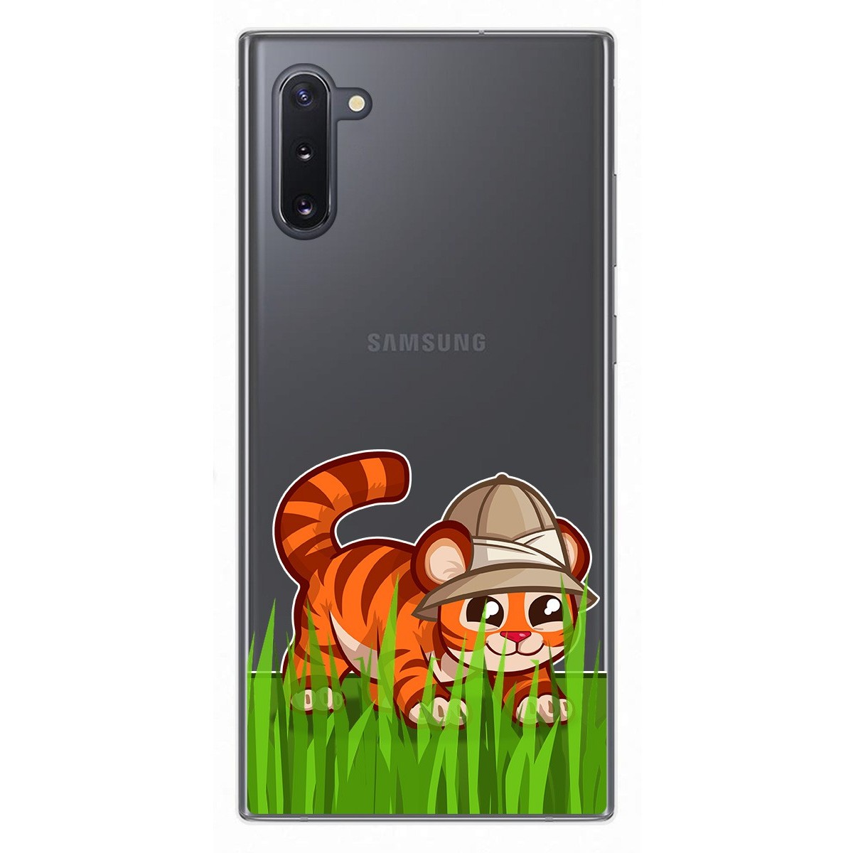 Funda Gel Transparente para Samsung Galaxy Note10 diseño Tigre Dibujos