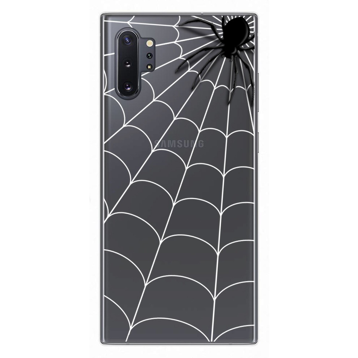 Funda Gel Transparente para Samsung Galaxy Note10+ diseño Araña Dibujos