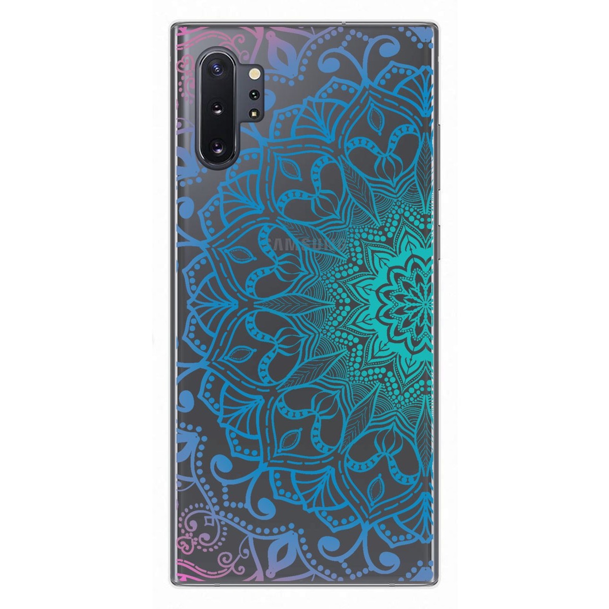 Funda Gel Transparente para Samsung Galaxy Note10+ diseño Mandala Dibujos