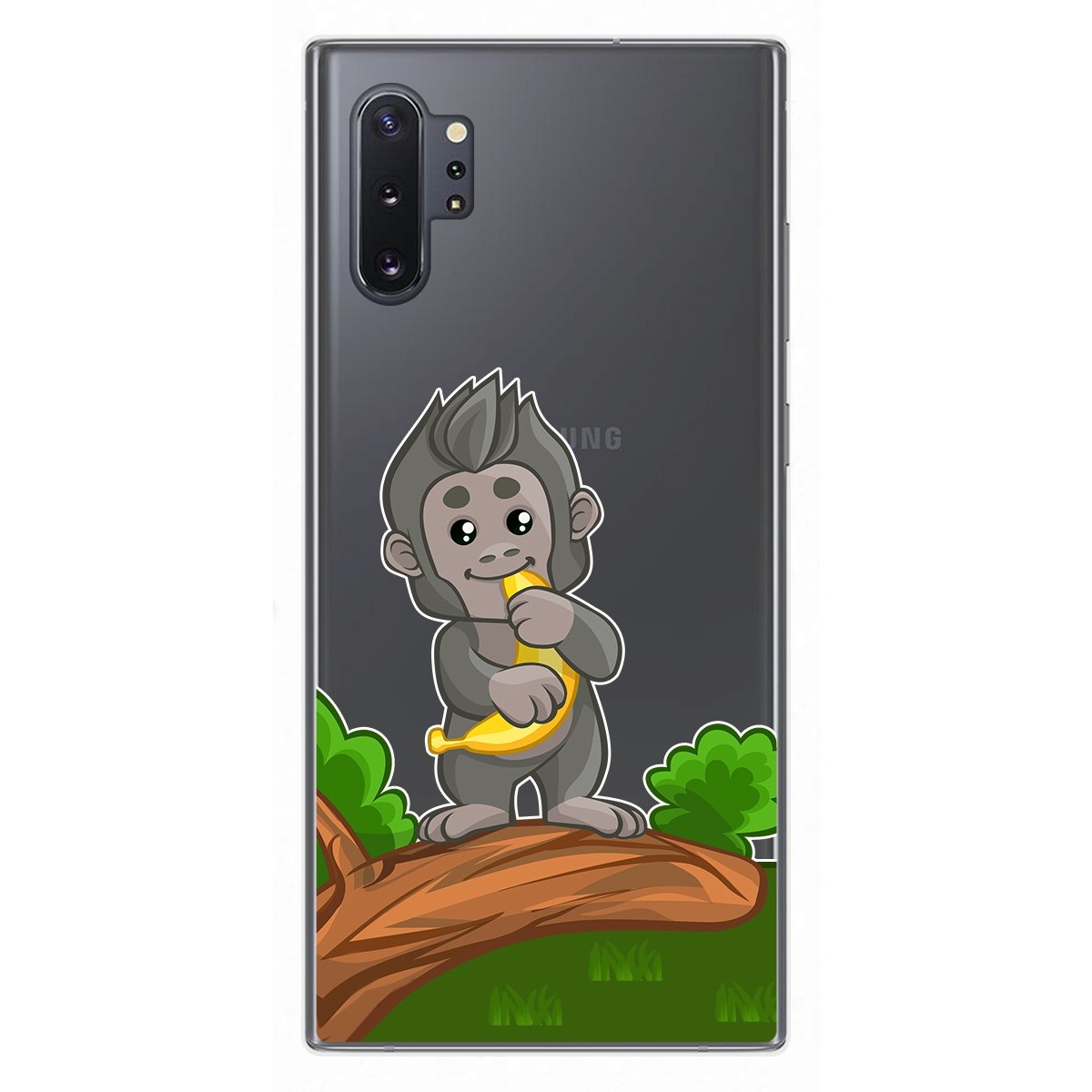 Funda Gel Transparente para Samsung Galaxy Note10+ diseño Mono Dibujos