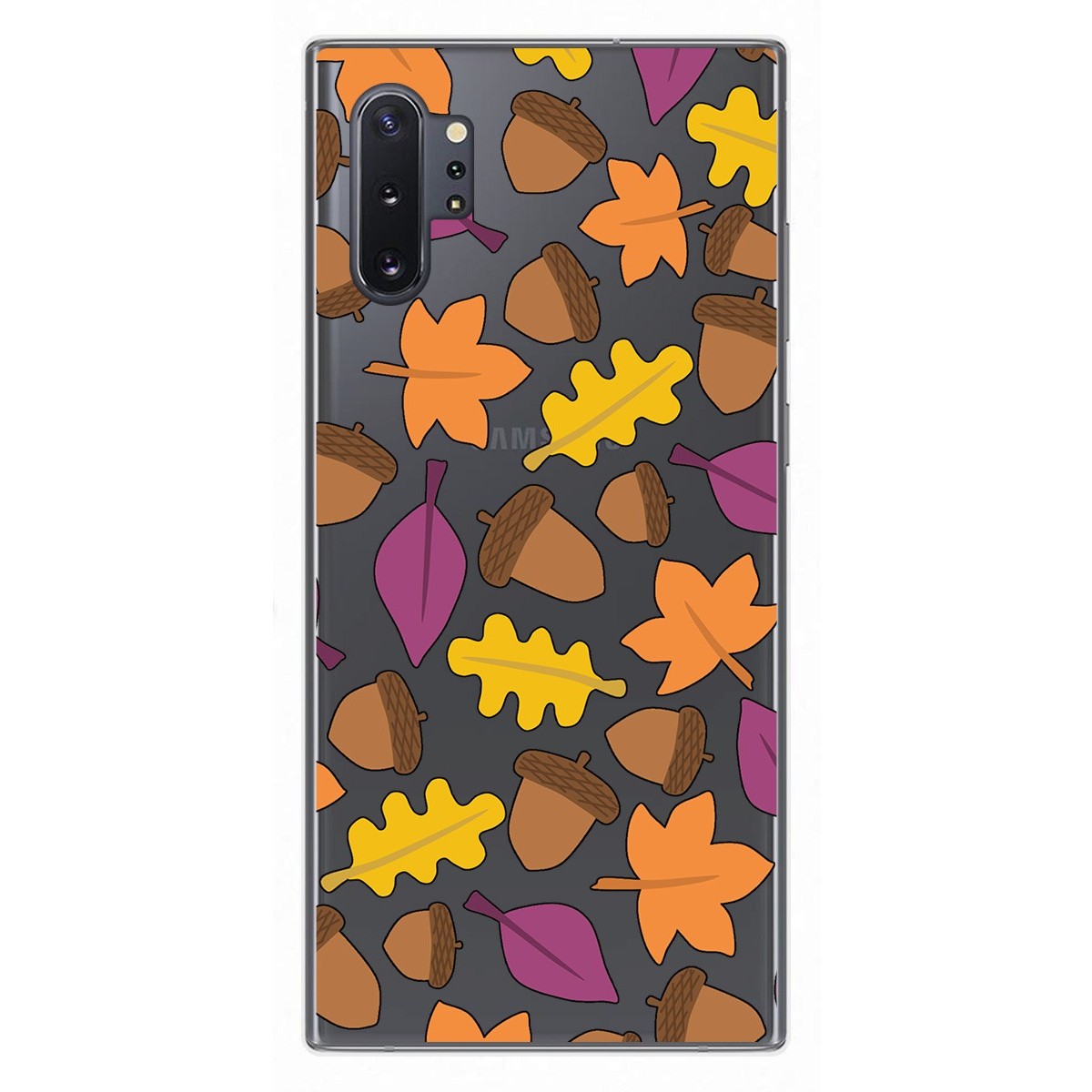 Funda Gel Transparente para Samsung Galaxy Note10+ diseño Otoño Dibujos