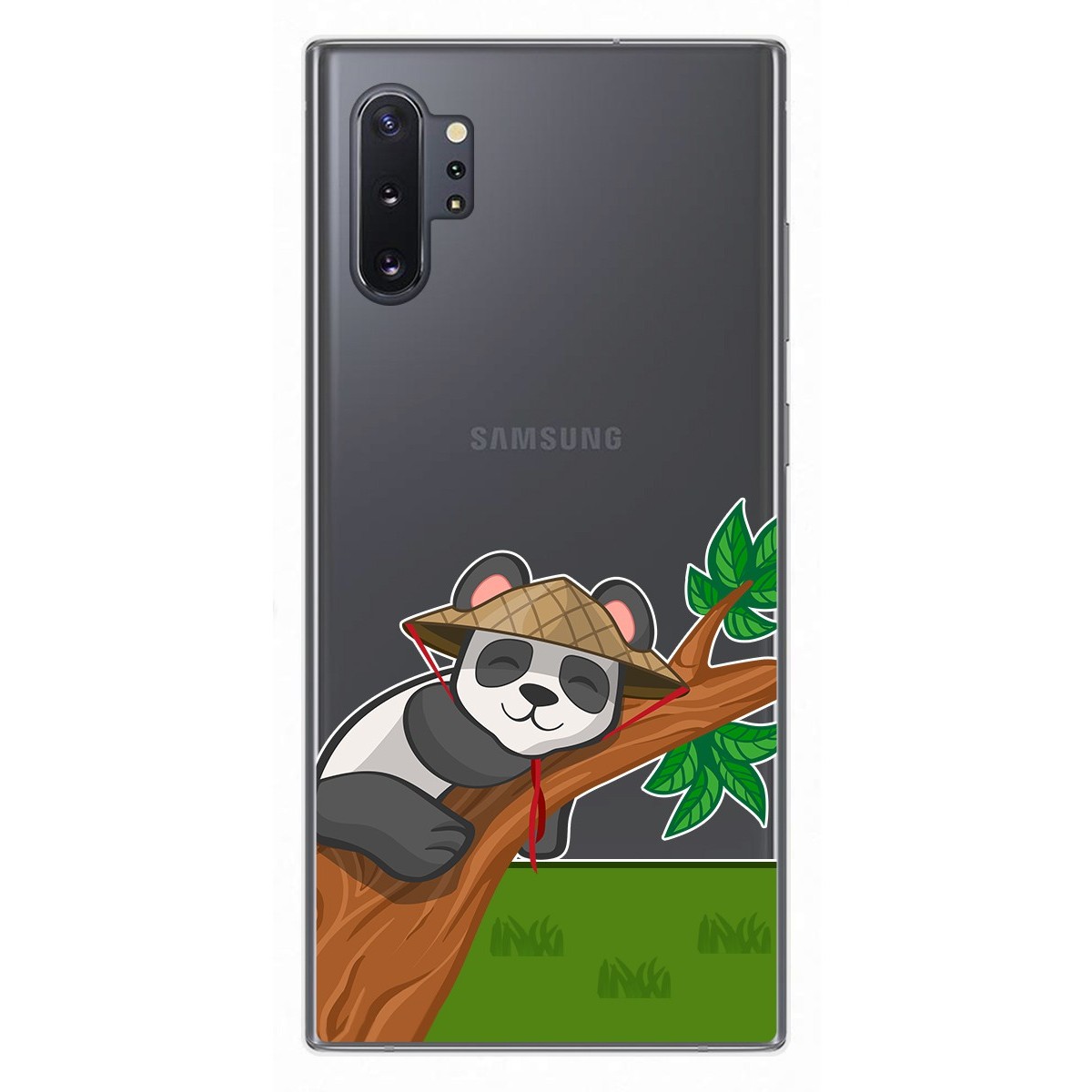 Funda Gel Transparente para Samsung Galaxy Note10+ diseño Panda Dibujos
