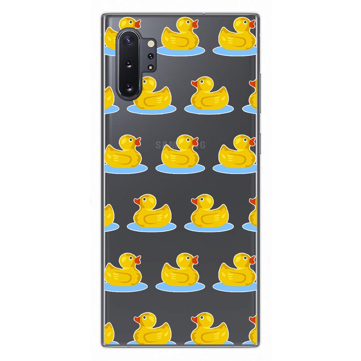Funda Gel Transparente para Samsung Galaxy Note10+ diseño Pato Dibujos