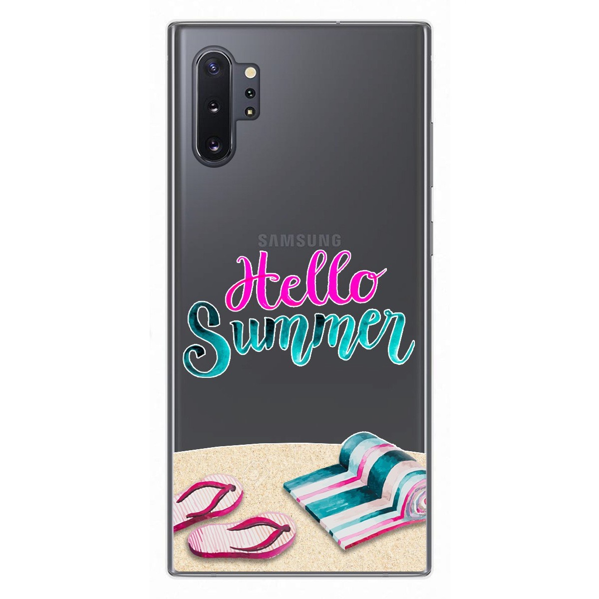 Funda Gel Transparente para Samsung Galaxy Note10+ diseño Summer Dibujos