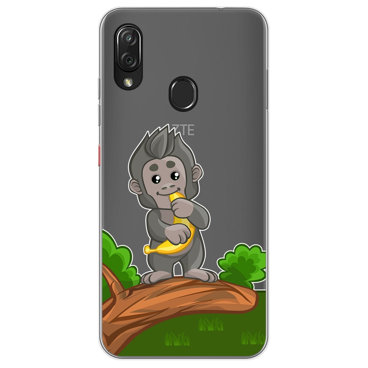 Funda Gel Transparente para Zte Blade V10 vita / Orange Neva Play diseño Mono Dibujos