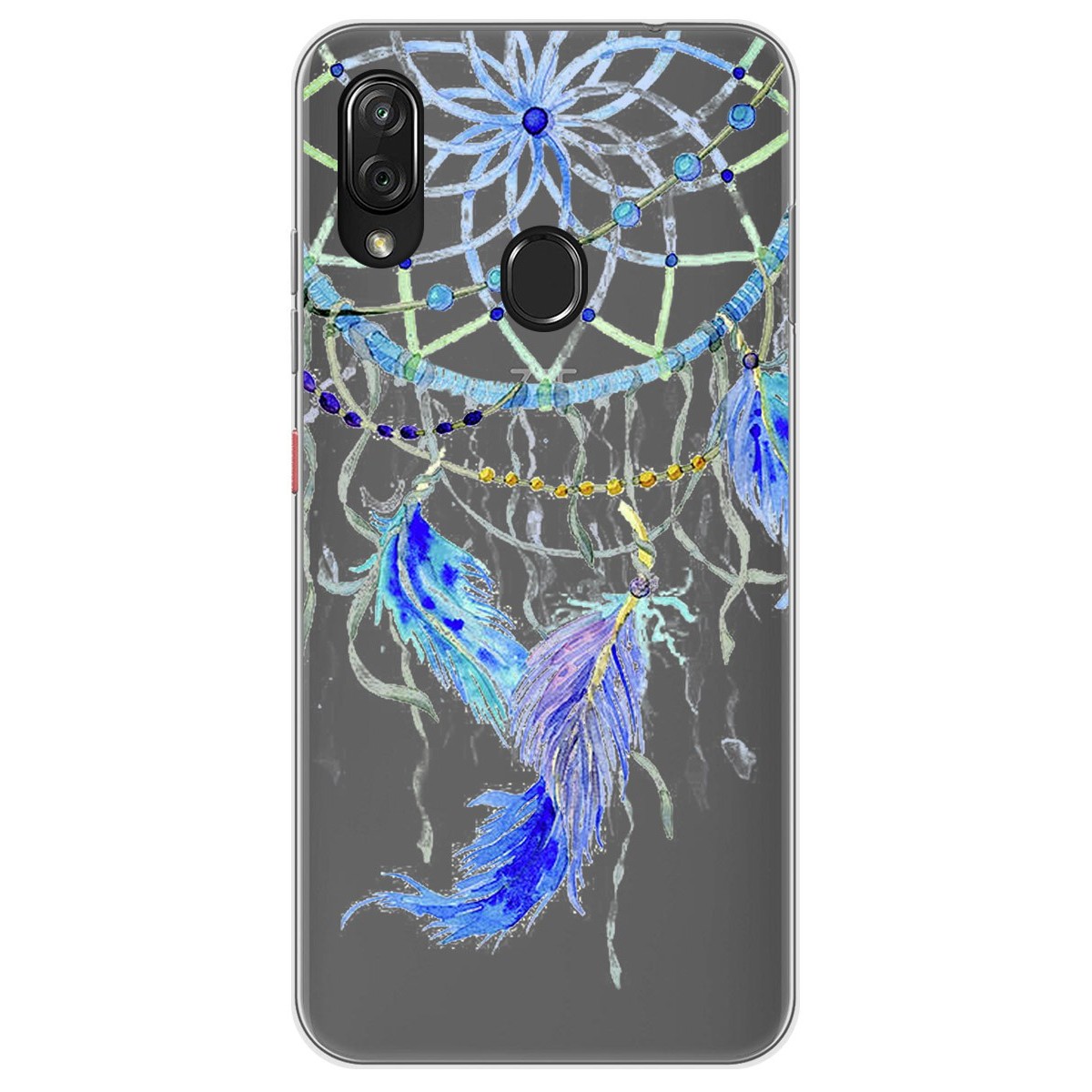 Funda Gel Transparente para Zte Blade V10 vita / Orange Neva Play diseño Plumas Dibujos