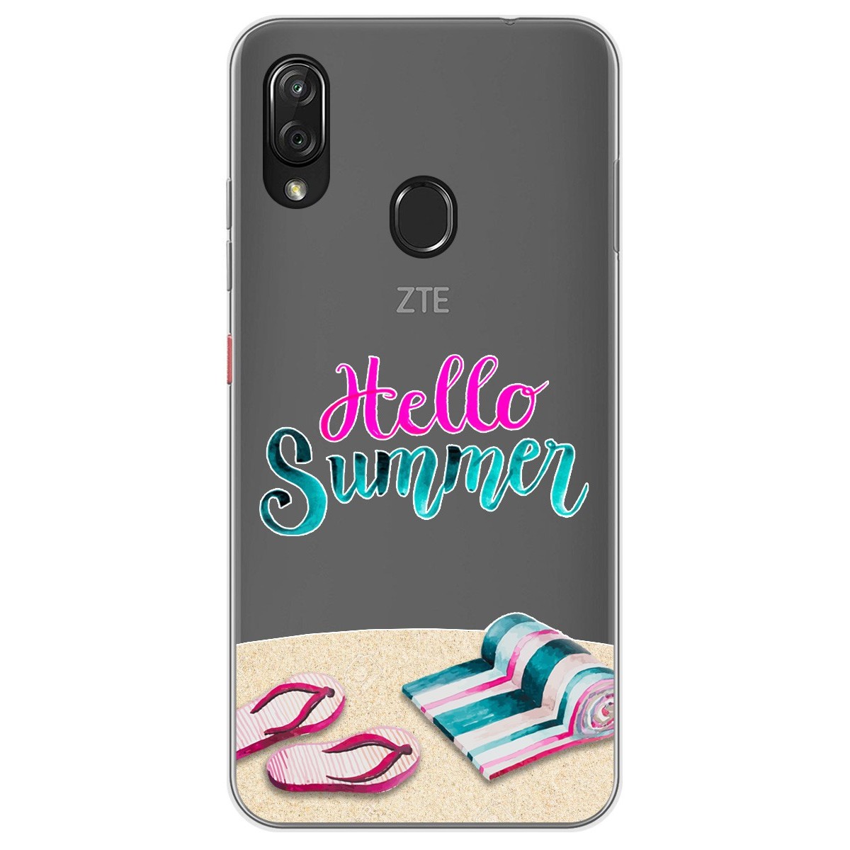 Funda Gel Transparente para Zte Blade V10 vita / Orange Neva Play diseño Summer Dibujos