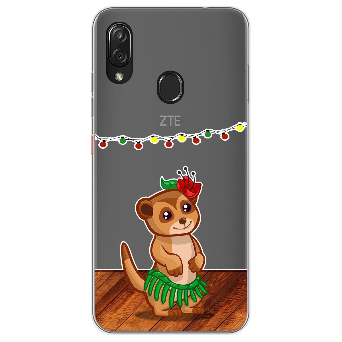 Funda Gel Transparente para Zte Blade V10 vita / Orange Neva Play diseño Suricata Dibujos