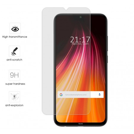 Protector Cristal Templado para Xiaomi Redmi Note 8T  Vidrio