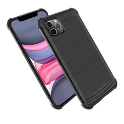 Funda Gel Tpu Anti-Shock Carbon Negra para Iphone 11 Pro (5.8) 2