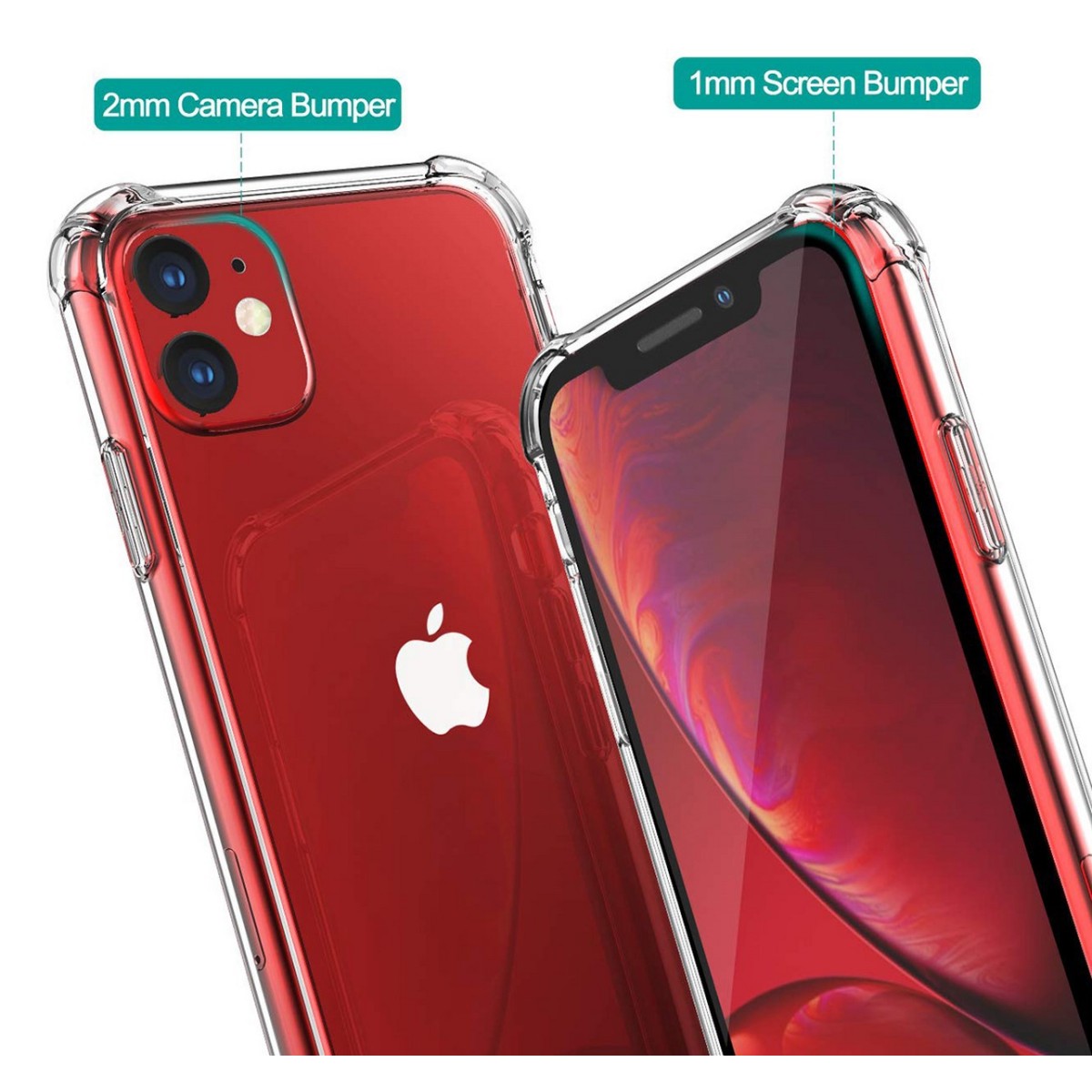 Funda Gel Tpu Anti-Shock Transparente para Iphone 11 (6.1)