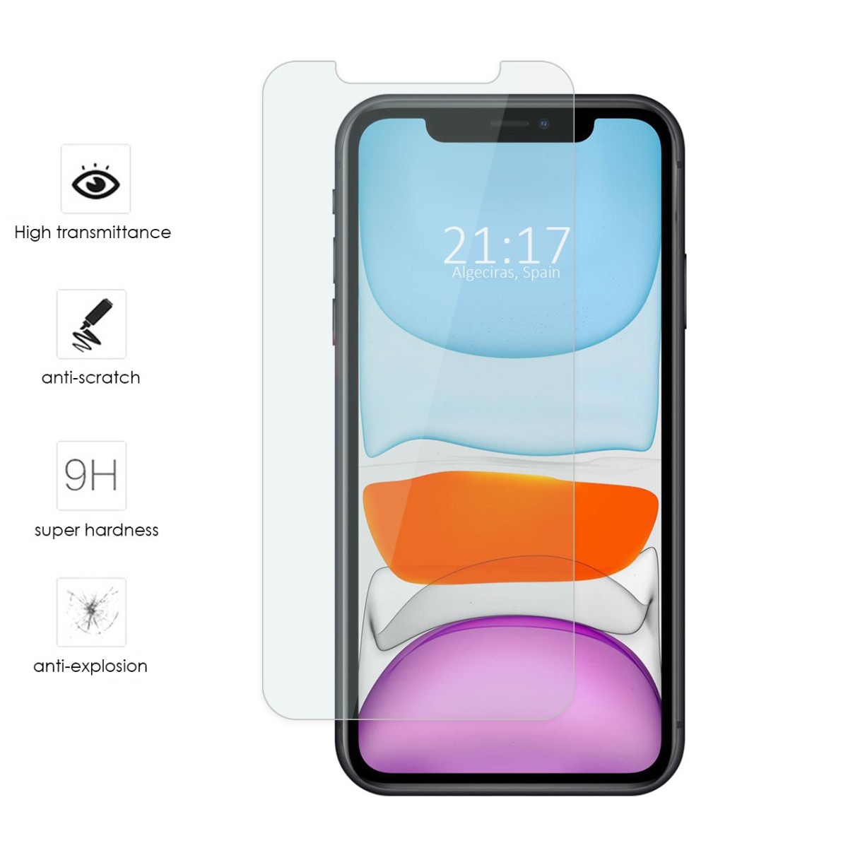 Protector Cristal Templado para Iphone 11 (6.1) Vidrio