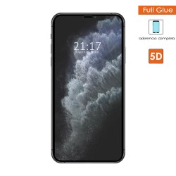 Protector Cristal Templado Completo 5D Full Glue Negro para Iphone 11 Pro (5.8) Vidrio 2