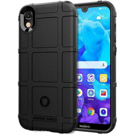 Funda Armor Rugged Shield Antigolpes para Huawei Y5 2019 color Negra