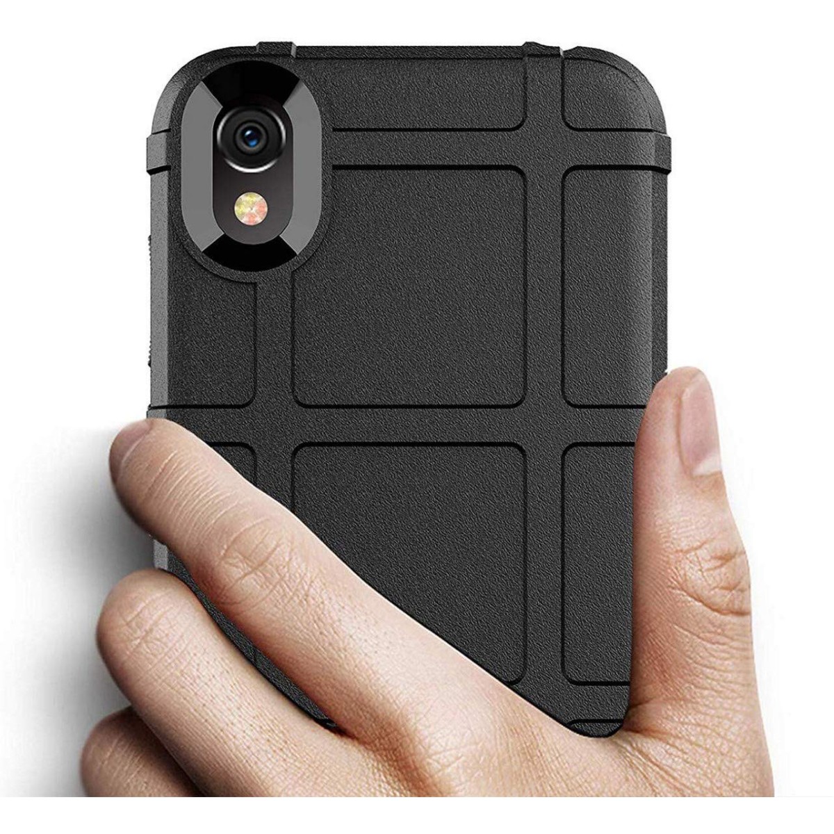 Funda Armor Rugged Shield Antigolpes para Huawei Y5 2019 color Negra