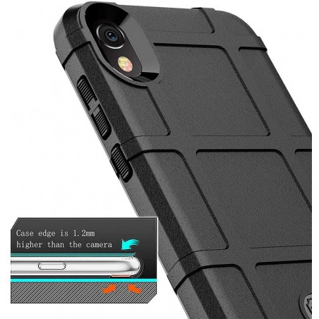 Funda Armor Rugged Shield Antigolpes para Huawei Y5 2019 color Negra