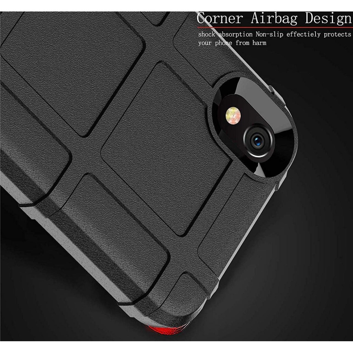 Funda Armor Rugged Shield Antigolpes para Huawei Y5 2019 color Negra