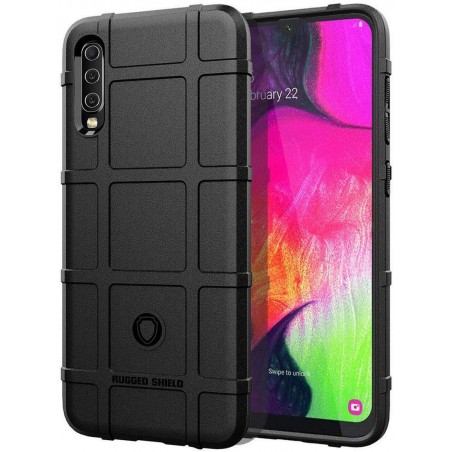 Funda Armor Rugged Shield Antigolpes para Samsung Galaxy A70 color Negra