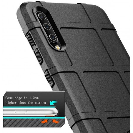 Funda Armor Rugged Shield Antigolpes para Samsung Galaxy A70 color Negra