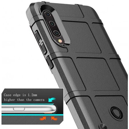 Funda Armor Rugged Shield Antigolpes para Xiaomi Mi A3 color Negra