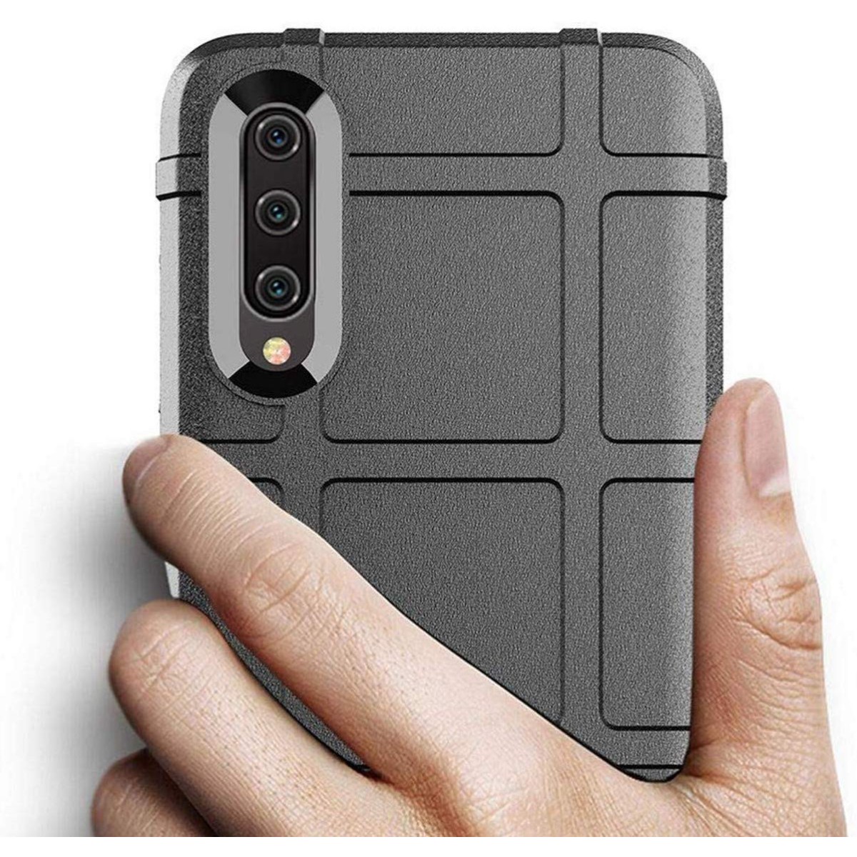 Funda Armor Rugged Shield Antigolpes para Xiaomi Mi A3 color Negra