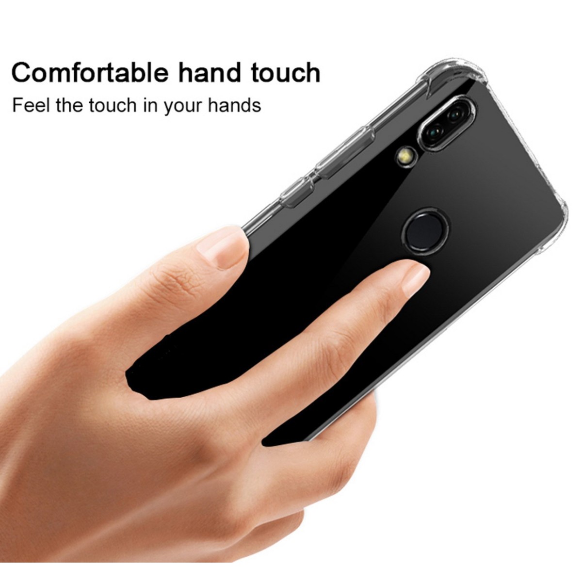 Funda Gel Tpu Anti-Shock Transparente para Huawei P Smart Z