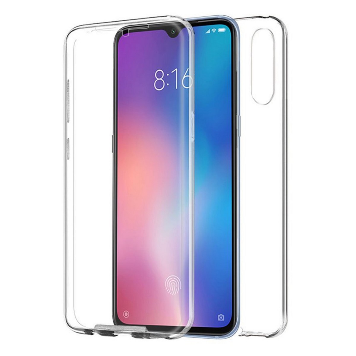 Funda Completa Transparente Pc + Tpu Full Body 360 para Xiaomi Mi 9 Lite
