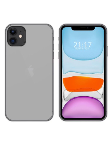 Funda de Gel transparente borde colorido iPhone 11 – MINI K
